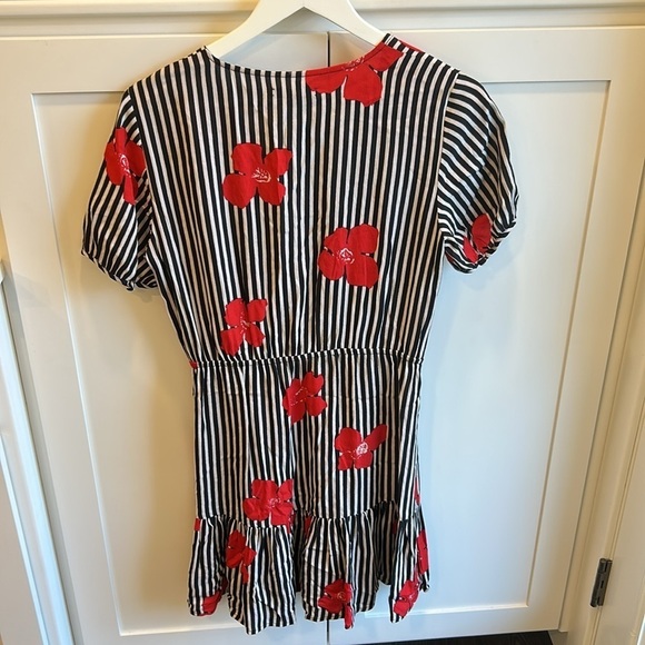 Madewell Ruffle-Wrap Dress in Candied Orchids NEW - Picture 8 of 15